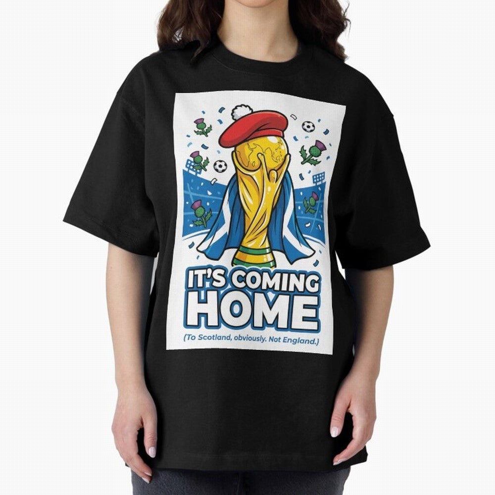 It's Coming Home Oversized T-Shirt Get Ready for FIFA World Cup 2026 Group Stage Highlighting Cristiano Ronaldo, Portugal, Spain and Germany Energy, Soccer Culture, Superstar Moments, National Team Dreams and Competitive Fire; Great for Watch