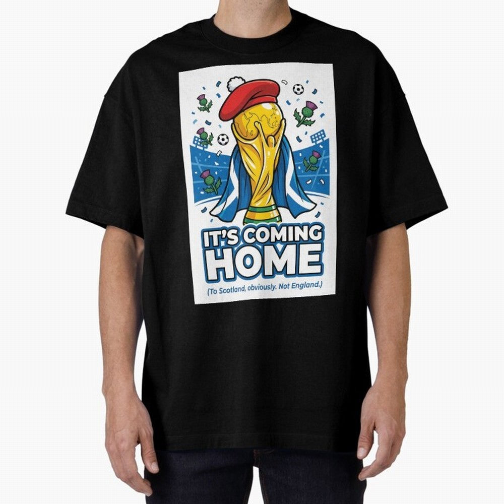 It's Coming Home Oversized T-Shirt Get Ready for FIFA World Cup 2026 Group Stage Highlighting Cristiano Ronaldo, Portugal, Spain and Germany Energy, Soccer Culture, Superstar Moments, National Team Dreams and Competitive Fire; Great for Watch
