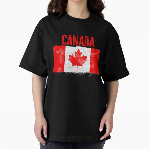 Canada Oversized T-Shirt Keep the Legacy of FIFA World Cup 2026 USA Canada Mexico Spirit, Connected to France, Mbappe, Retro Football Energy, Iconic Rivalries, Trophy Chase Drama and Stadium Atmosphere; Great for Watch Parties, Sports Bars, Family