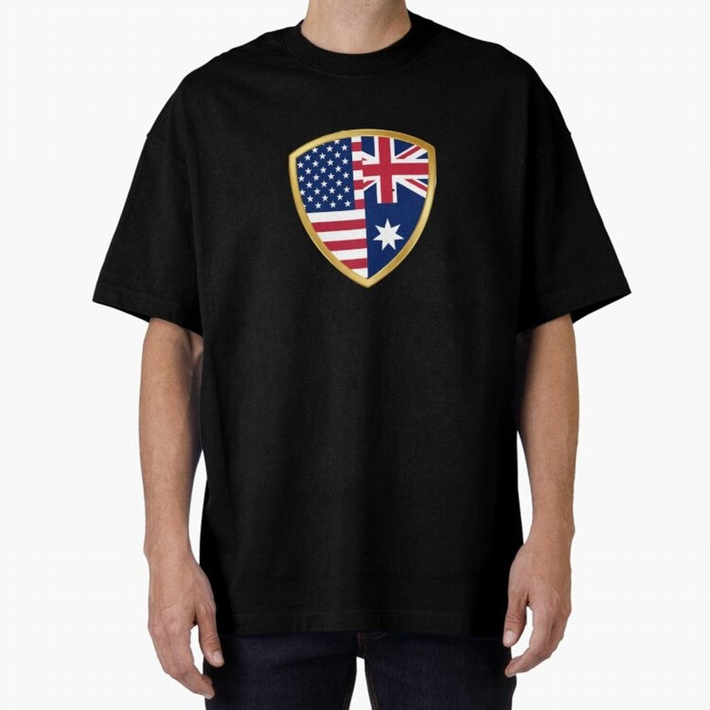 FIFA World Cup - USA v Australia Oversized T-Shirt Bring a Vintage Feel to the FIFA World Cup 2026 USA Canada Mexico Journey through Messi and Cristiano Ronaldo Highlights, Portugal Pride, Sports Nostalgia, International Competition, Famous Players
