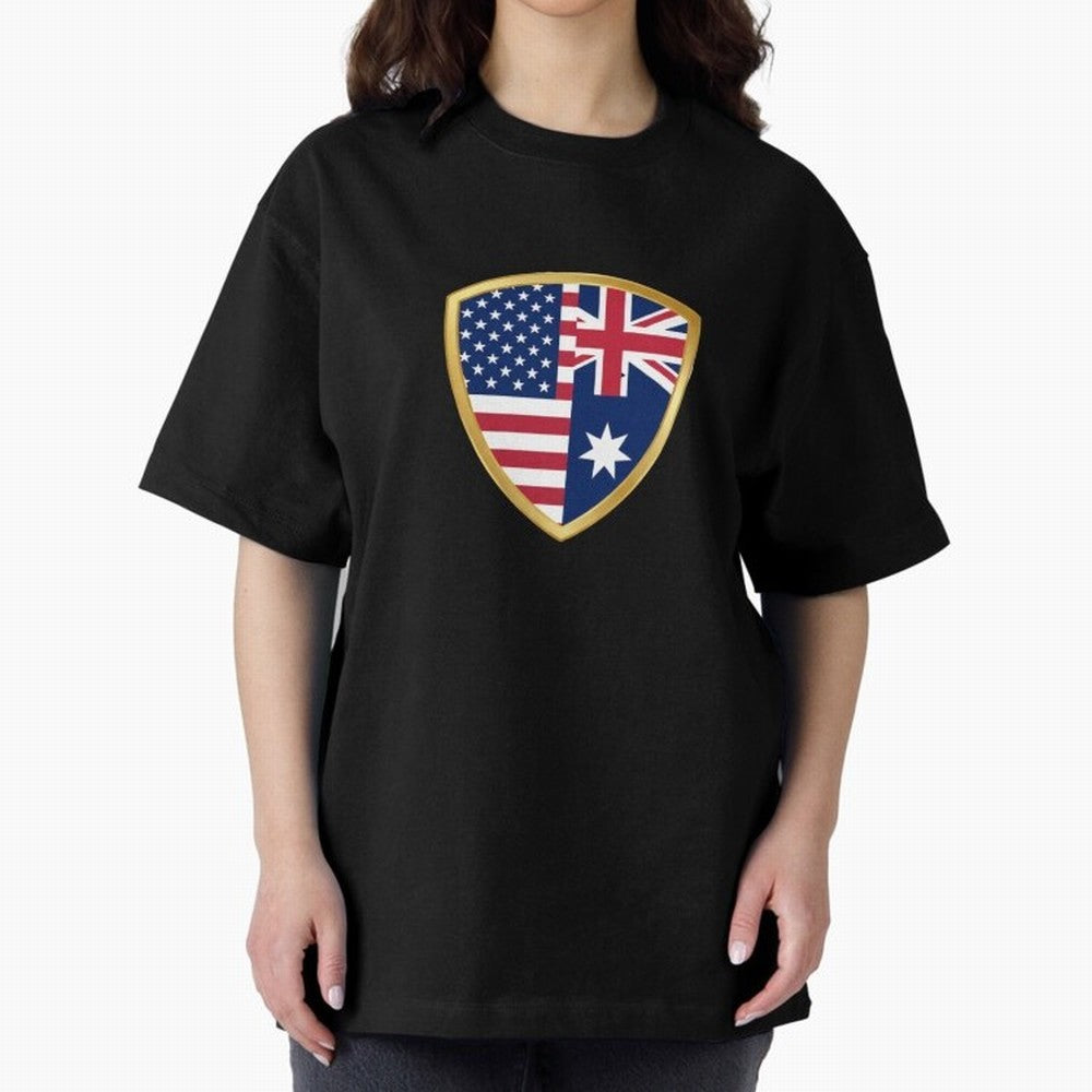 FIFA World Cup - USA v Australia Oversized T-Shirt Bring a Vintage Feel to the FIFA World Cup 2026 USA Canada Mexico Journey through Messi and Cristiano Ronaldo Highlights, Portugal Pride, Sports Nostalgia, International Competition, Famous Players