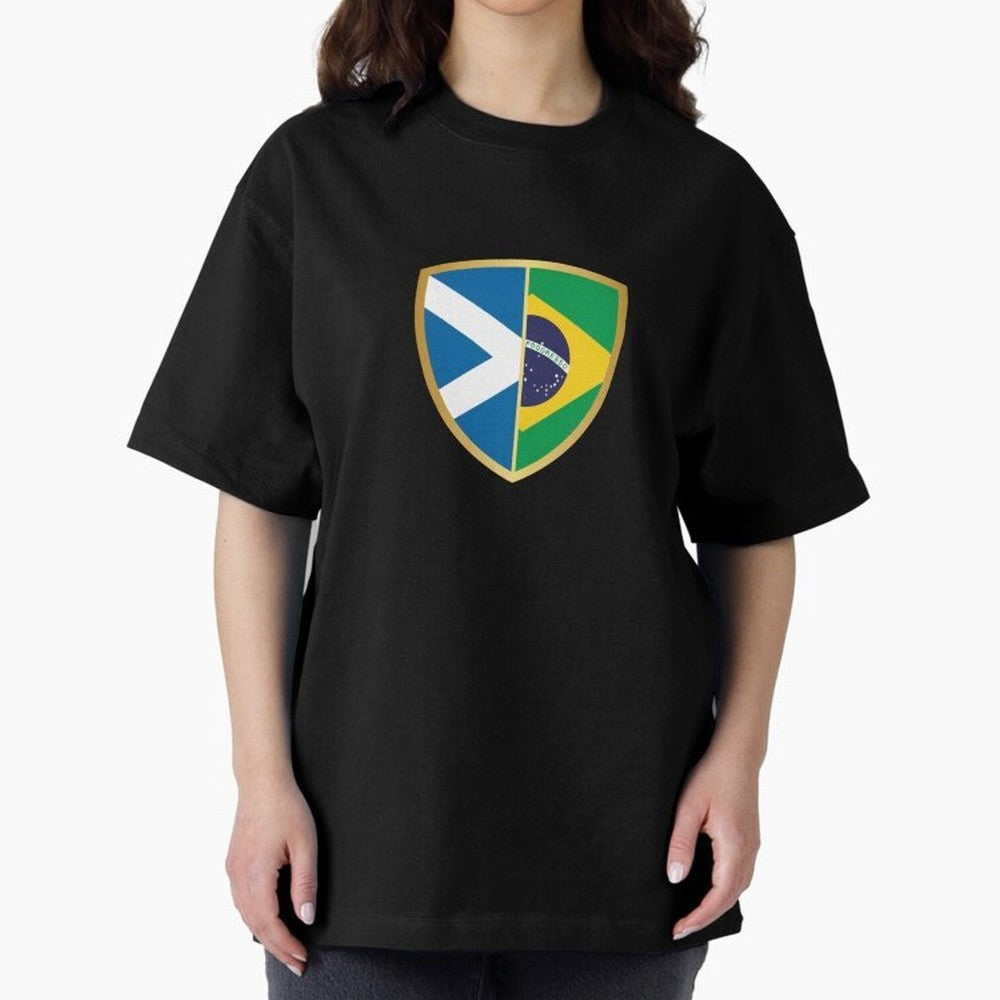 FIFA World Cup -Scotland v Brazil Oversized T-Shirt Fuel the Hype around FIFA World Cup 2026 USA Canada Mexico Spirit, Made for Brazil, Portugal and Argentina, Messi, Neymar and Mbappe, Supporter Pride, Iconic Celebrations, Legendary Names and