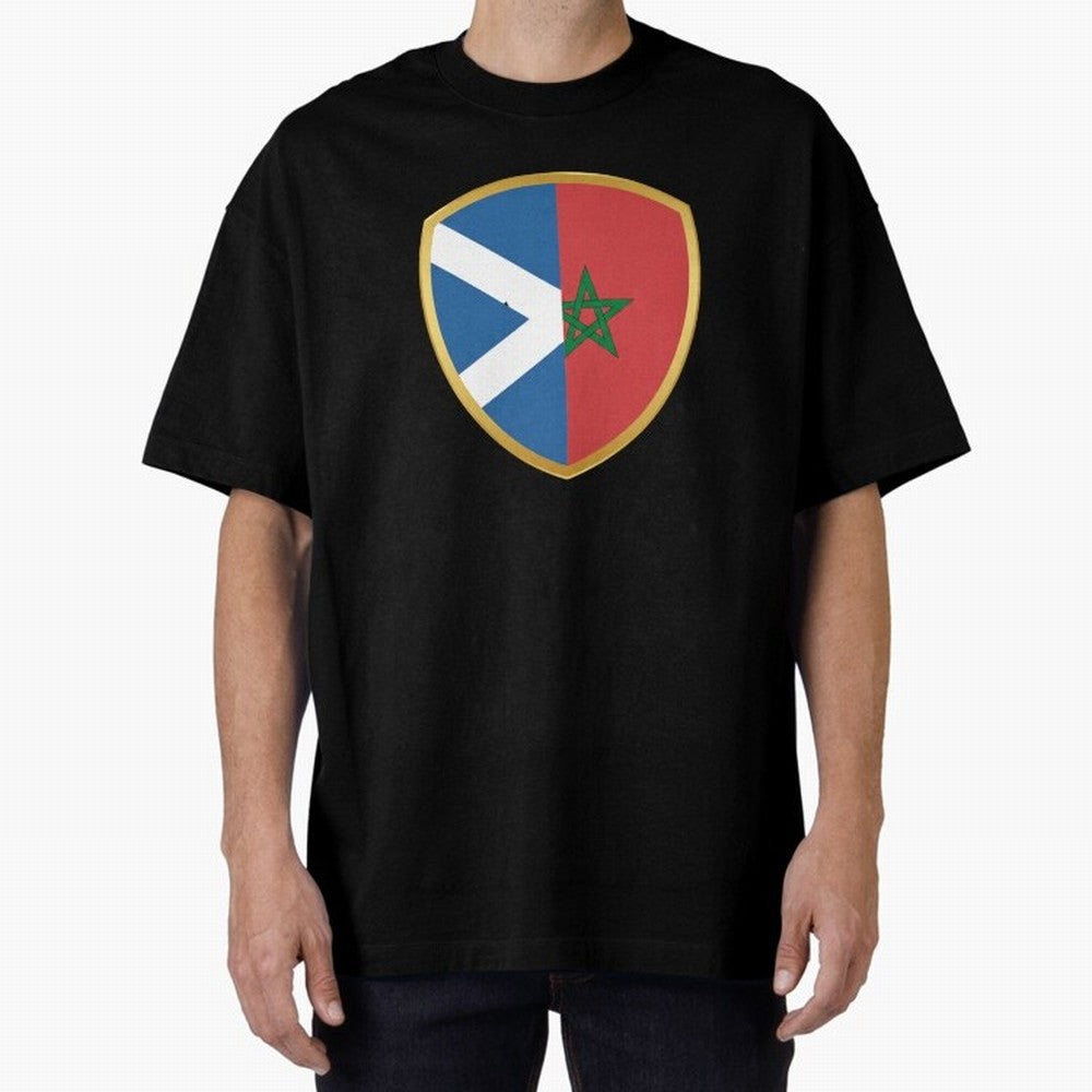 FIFA World Cup -Scotland v Morocco Oversized T-Shirt Bring a Champion Mindset to FIFA World Cup 2026 USA Canada Mexico Filled with Neymar, Haaland and Cristiano Ronaldo, Brazil Energy, Worldwide Fan Energy, Dramatic Goals, Stadium Lights and