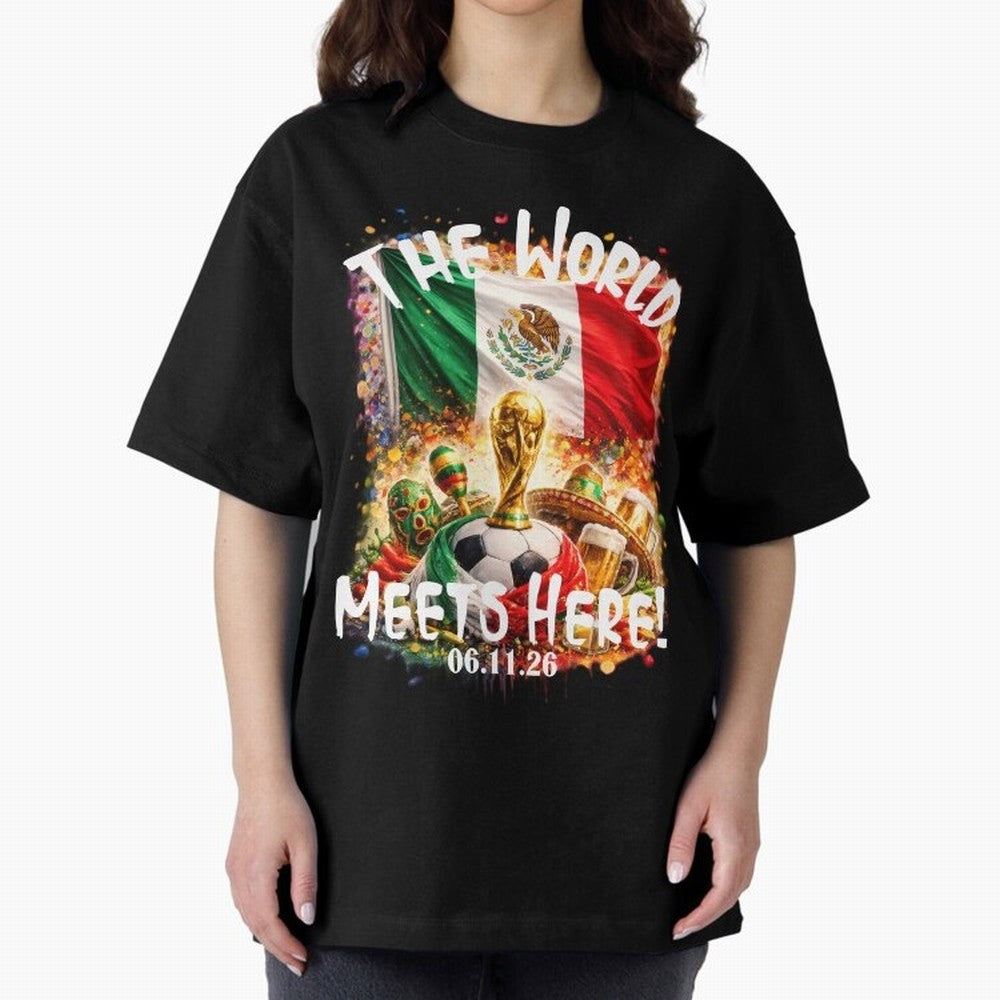 2026 World Cup Oversized T-Shirt Fuel FIFA World Cup 2026 Group Stage Driven by CR7, France and Portugal Energy, Worldwide Fan Energy, Dramatic Goals, Stadium Lights and Championship Celebrations; Ideal for Fans Who Follow Messi, Cristiano Ronaldo,