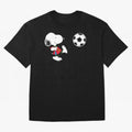 SNOOPY Football - FIFA World Cup 2026 Oversized T-Shirt Build FIFA World Cup 2026 Group Stage for Fans of Cristiano Ronaldo and England and Germany, Bringing Vintage Soccer Flavor, Modern Football Stars, National Flags and Final Night Emotion;