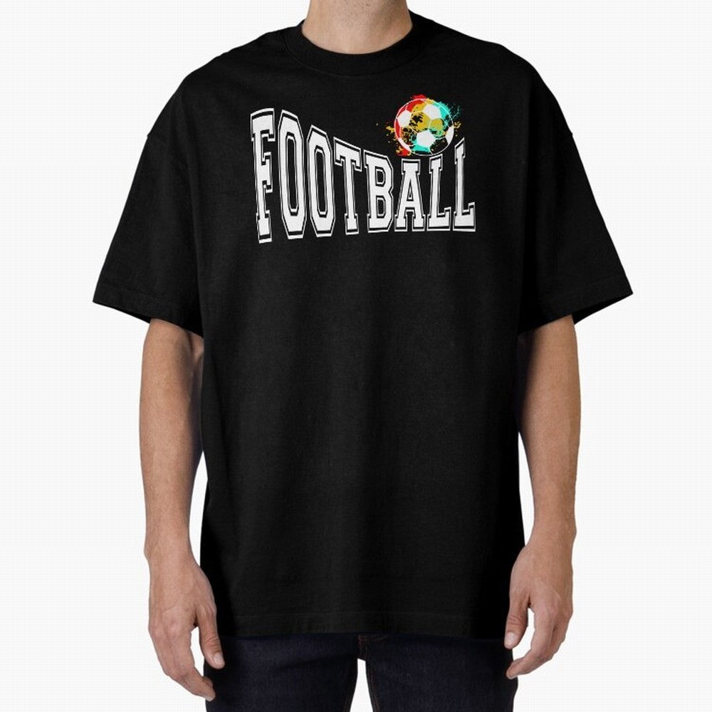 Football World Cup 2026 Oversized T-Shirt Stand with FIFA World Cup 2026 USA Canada Mexico Spirit, Built around Argentina and Brazil, CR7 and Messi, Game Day Rituals, Football Legends, Country Pride and the Road to the Final; Perfect for Fans,