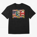 Elegant World Cup Stadiums Geometrical | Soccer Flags Mexico Canada USA Oversized T-Shirt Show Fan Pride Across the FIFA World Cup 2026 Journey through Cristiano Ronaldo Highlights, Spain Pride, Retro Football Energy, Iconic Rivalries, Trophy Chase
