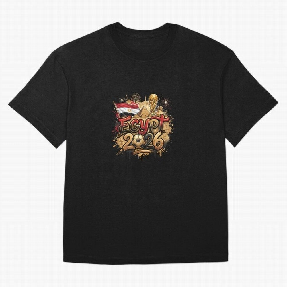 Egypt World Cup 2026 Football Legacy Oversized T-Shirt Celebrate the Next Chapter of FIFA World Cup 2026 Group Stage Spirit, with Germany, Messi, Neymar and Mbappe, Champion Mindset, Group Stage Buzz, Knockout Tension and Passionate Fan Culture;