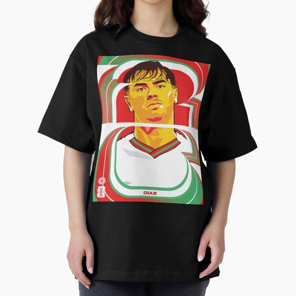 World Cup 2026 Soccer Celebration: United Football Fan Art Oversized T-Shirt Back Your Heroes with FIFA World Cup 2026 Group Stage Celebrating Messi, Neymar and Mbappe, England Energy, Football Passion, Legendary Performances, Festival Vibes and