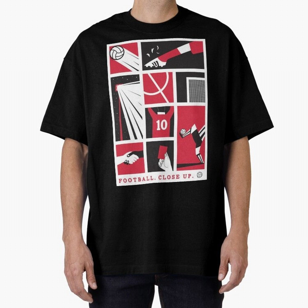 World Cup 2026 Soccer Celebration: United Football Fan Art Oversized T-Shirt Honor the Beautiful Game during Global Football Passion for FIFA World Cup 2026 USA Canada Mexico, Driven by CR7 and Messi, Spain, Soccer Culture, Superstar Moments,