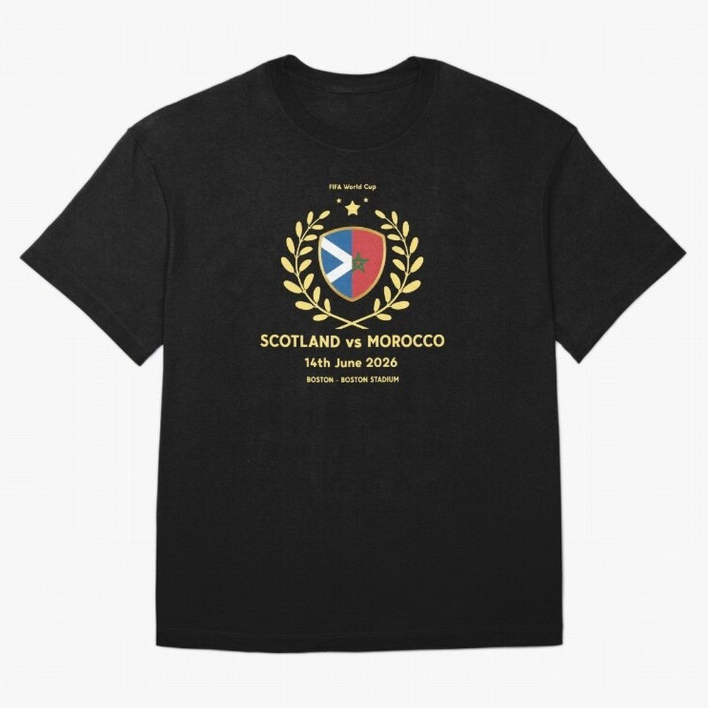 FIFA World Cup - Scotland v Morocco Oversized T-Shirt Showcase FIFA World Cup 2026 Inspired by Messi and Cristiano Ronaldo, Netherlands Energy, Supporter Pride, Iconic Celebrations, Legendary Names and Global Match Day Energy; Created for Match Day