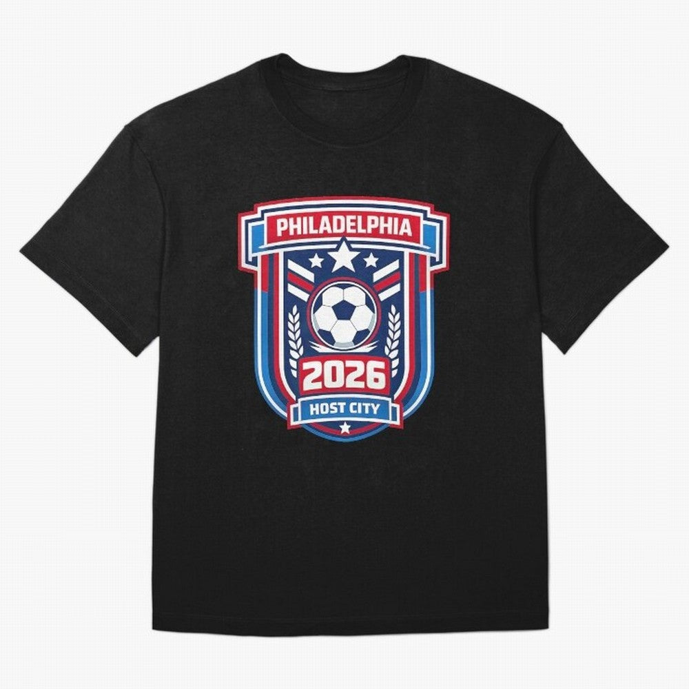 Philadelphia 2026 Soccer Host City Welcoming the World Cup Oversized T-Shirt Get Ready for the FIFA World Cup 2026 Journey through Mbappe and Neymar Highlights, Brazil, Portugal and Argentina Pride, Football History, Final Match Energy, Crowd Noise
