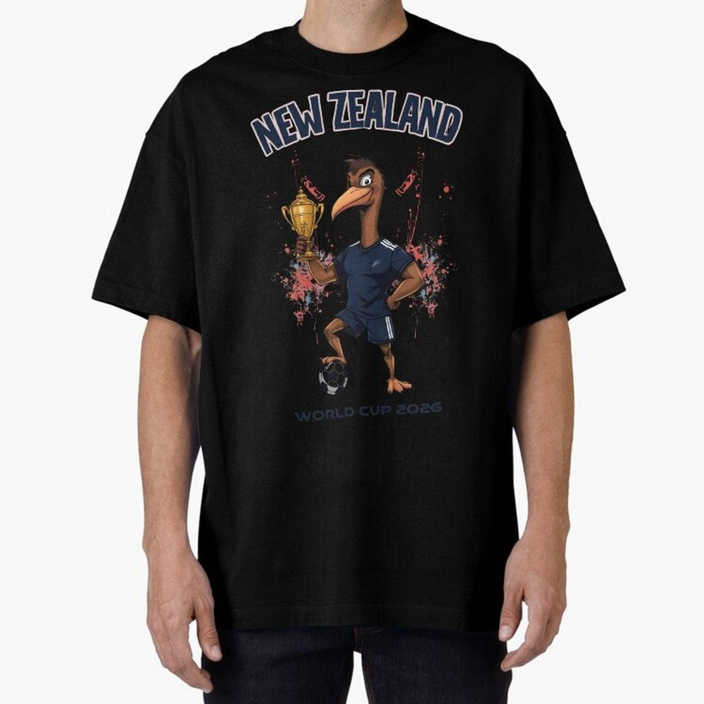 New Zealand - World Cup 2026 Oversized T-Shirt Bring Match Day Fire to the FIFA World Cup 2026 USA Canada Mexico Journey through Cristiano Ronaldo, Haaland and CR7 Highlights, Netherlands Pride, Soccer Culture, Superstar Moments, National Team