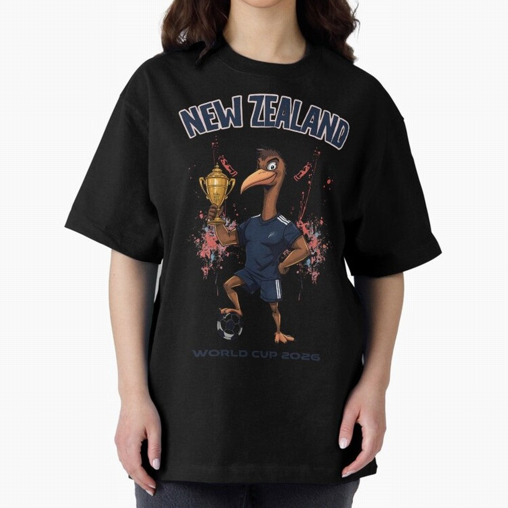 New Zealand - World Cup 2026 Oversized T-Shirt Bring Match Day Fire to the FIFA World Cup 2026 USA Canada Mexico Journey through Cristiano Ronaldo, Haaland and CR7 Highlights, Netherlands Pride, Soccer Culture, Superstar Moments, National Team
