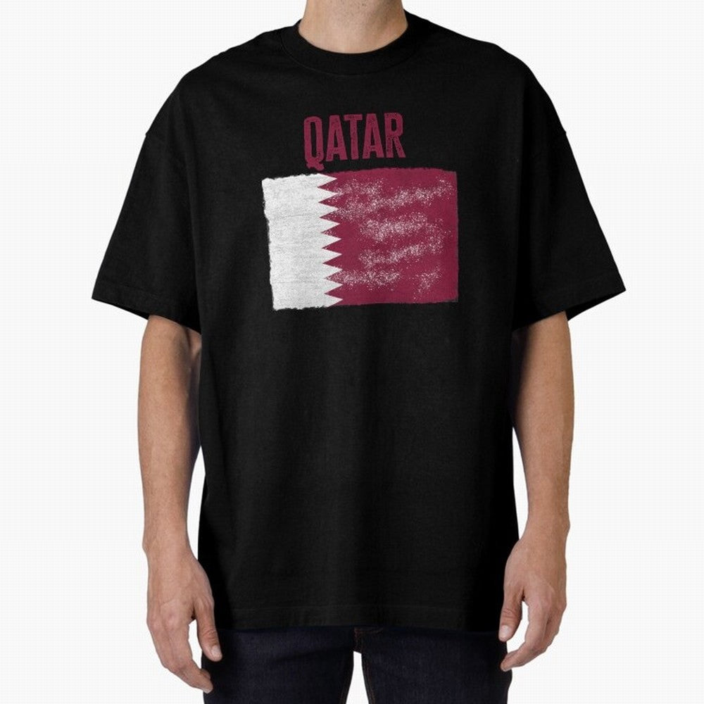Qatar Oversized T-Shirt Bring a Champion Mindset to the FIFA World Cup 2026 Journey through Neymar Highlights, Brazil, Portugal and Argentina Pride, Stadium Memories, Football Loyalty, International Chants and Championship Tradition; Built for