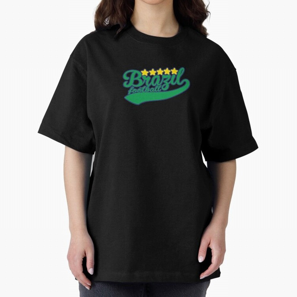 Brazil Soccer Football World Cup Vintage Oversized T-Shirt Bring Bold Fan Energy to FIFA World Cup 2026 USA Canada Mexico for Fans of CR7 and Netherlands, Bringing Supporter Pride, Iconic Celebrations, Legendary Names and Global Match Day Energy;