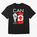 Canada 2026 Soccer World Cup Trophy Canadian Flag Design Oversized T-Shirt Bring Bold Fan Energy to Global Football Passion for FIFA World Cup 2026 USA Canada Mexico, Made for Mbappe and Neymar, Spain, Classic Soccer Heritage, Championship