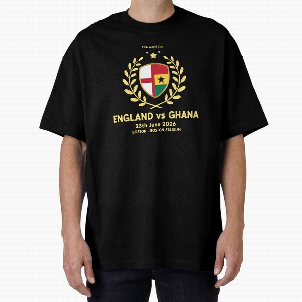 FIFA World Cup - England v Ghana Oversized T-Shirt Carry National Pride through the FIFA World Cup 2026 Group Stage Journey through Cristiano Ronaldo, Haaland and CR7 Highlights, Spain Pride, Classic Soccer Heritage, Championship Pressure, Fan