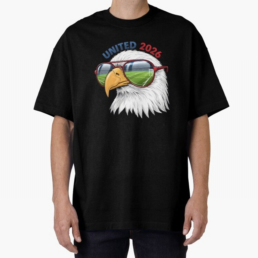 USA - World Cup 2026 Oversized T-Shirt Keep Football History Alive during FIFA World Cup 2026 Spirit, Driven by Portugal, Spain and Germany, Haaland and Mbappe, Classic Soccer Heritage, Championship Pressure, Fan Loyalty and International Pride;