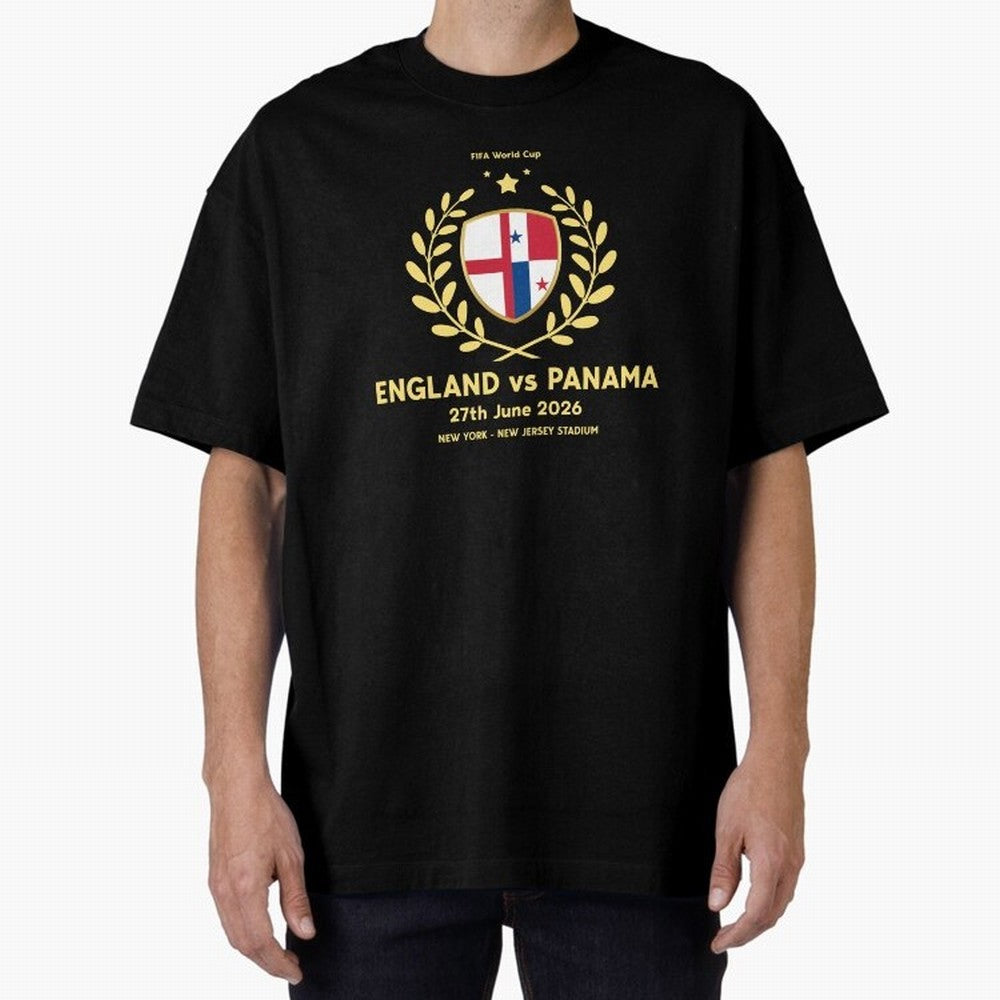 FIFA World Cup - England v Panama Oversized T-Shirt Remember Match Day Hype around FIFA World Cup 2026, Cristiano Ronaldo, Brazil, Portugal and Argentina, Classic Soccer Heritage, Championship Pressure, Fan Loyalty and International Pride; Made for