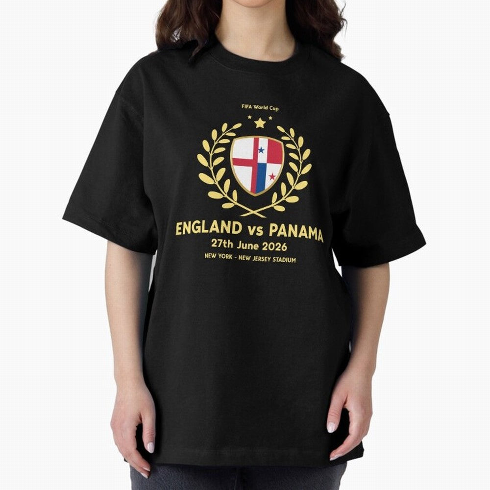 FIFA World Cup - England v Panama Oversized T-Shirt Remember Match Day Hype around FIFA World Cup 2026, Cristiano Ronaldo, Brazil, Portugal and Argentina, Classic Soccer Heritage, Championship Pressure, Fan Loyalty and International Pride; Made for