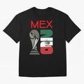 Mexico 2026 Soccer World Cup Trophy Mexican Flag Design Oversized T-Shirt Get Ready for the FIFA World Cup 2026 Group Stage Journey through Cristiano Ronaldo, Haaland and CR7 Highlights, France Pride, Vintage Soccer Flavor, Modern Football Stars,