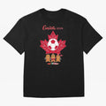 Canada 2026 Oversized T-Shirt Mark the FIFA World Cup 2026 USA Canada Mexico Journey through Messi, Neymar and Mbappe Highlights, Brazil Pride, Stadium Memories, Football Loyalty, International Chants and Championship Tradition; Great for Watch