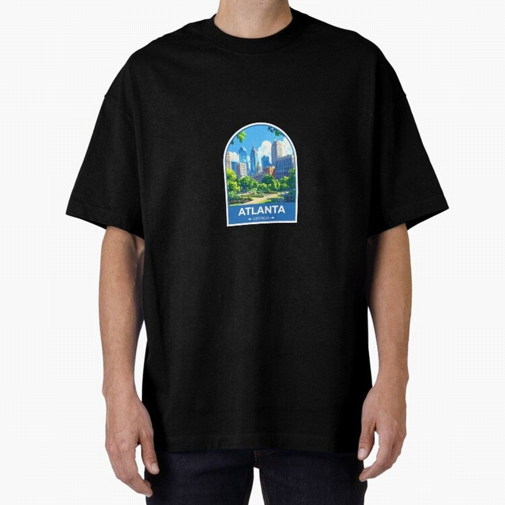 Atlanta Georgia Oversized T-Shirt Show Support during FIFA World Cup 2026 Group Stage for Fans of Haaland and Mbappe and England, Bringing Fan Favorite Moments, National Team Passion, Big Match Drama and Soccer History; Made for Die Hard