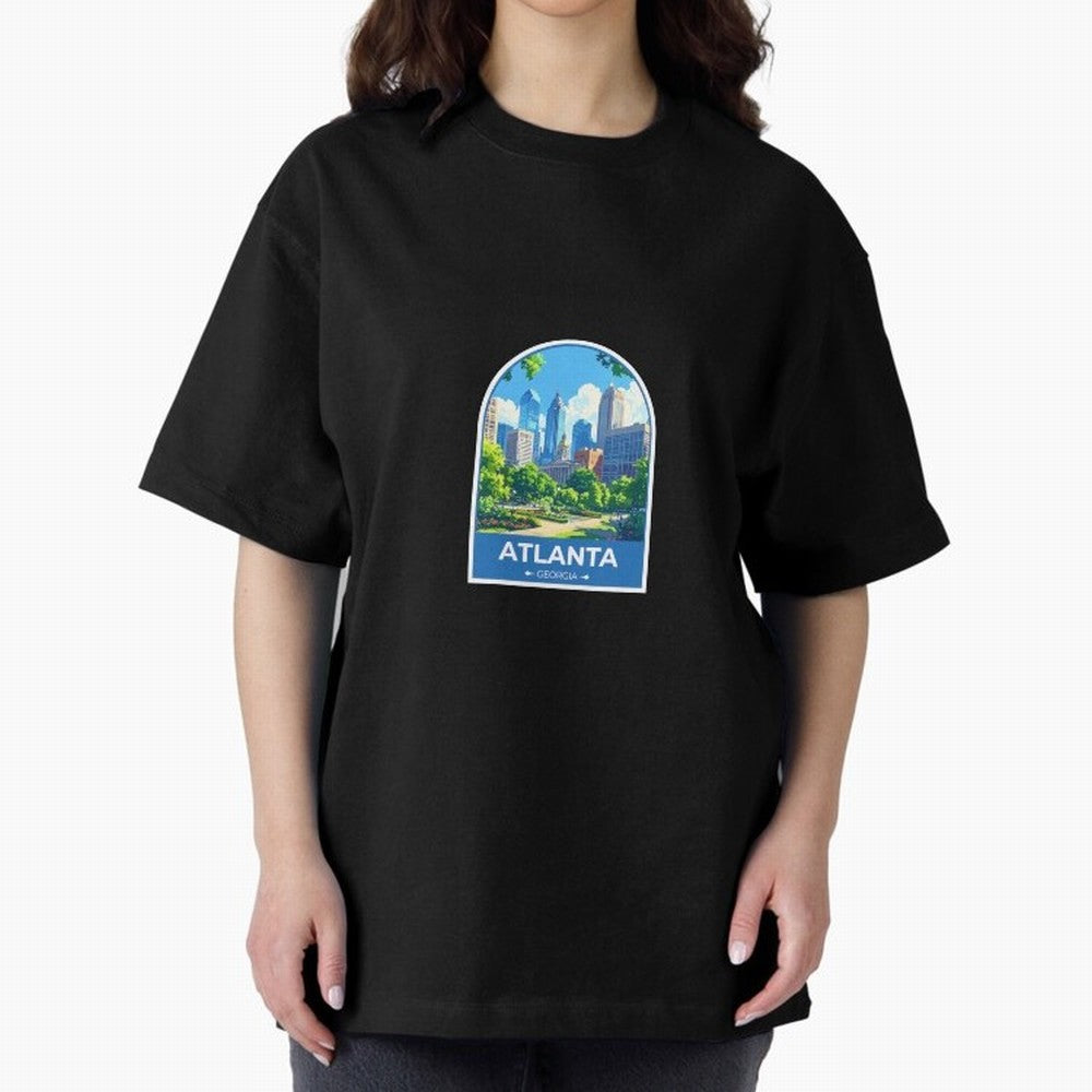 Atlanta Georgia Oversized T-Shirt Show Support during FIFA World Cup 2026 Group Stage for Fans of Haaland and Mbappe and England, Bringing Fan Favorite Moments, National Team Passion, Big Match Drama and Soccer History; Made for Die Hard
