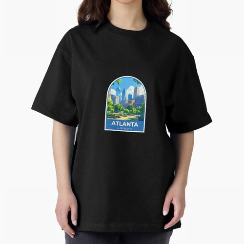 Atlanta Georgia Oversized T-Shirt Show Support during FIFA World Cup 2026 Group Stage for Fans of Haaland and Mbappe and England, Bringing Fan Favorite Moments, National Team Passion, Big Match Drama and Soccer History; Made for Die Hard