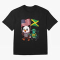 The American eagle and its friend, the Jamaican hummingbird Oversized T-Shirt Show Your Stadium Side during the FIFA World Cup 2026 USA Canada Mexico Journey through Messi Highlights, Spain Pride, Championship Spirit, Famous Goals, Roaring Crowds