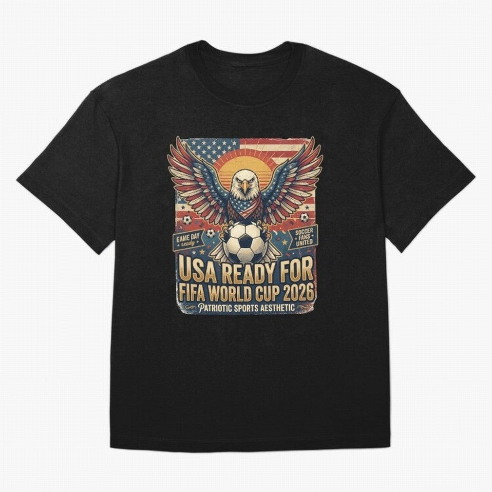 SA FIFA World Cup 2026 Soccer Pride Design For American Football Fans Oversized T-Shirt Make Game Day About FIFA World Cup 2026 Spirit, Connected to Argentina and Brazil, Messi, Champion Mindset, Group Stage Buzz, Knockout Tension and Passionate