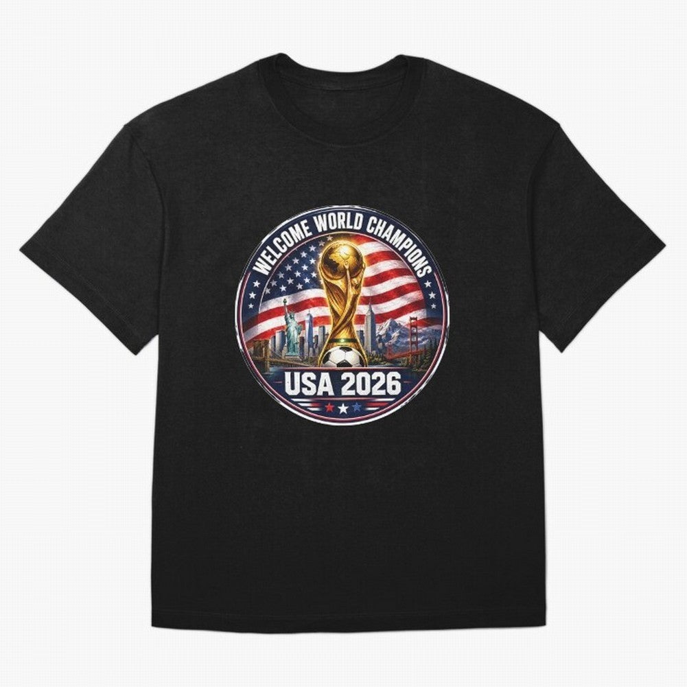 World Cup 2026 Celebration T-Shirt | USA Canada Mexico Soccer Fan Tee Oversized T-Shirt Create Match Day Hype around FIFA World Cup 2026 USA Canada Mexico, CR7, England, Supporter Pride, Iconic Celebrations, Legendary Names and Global Match Day