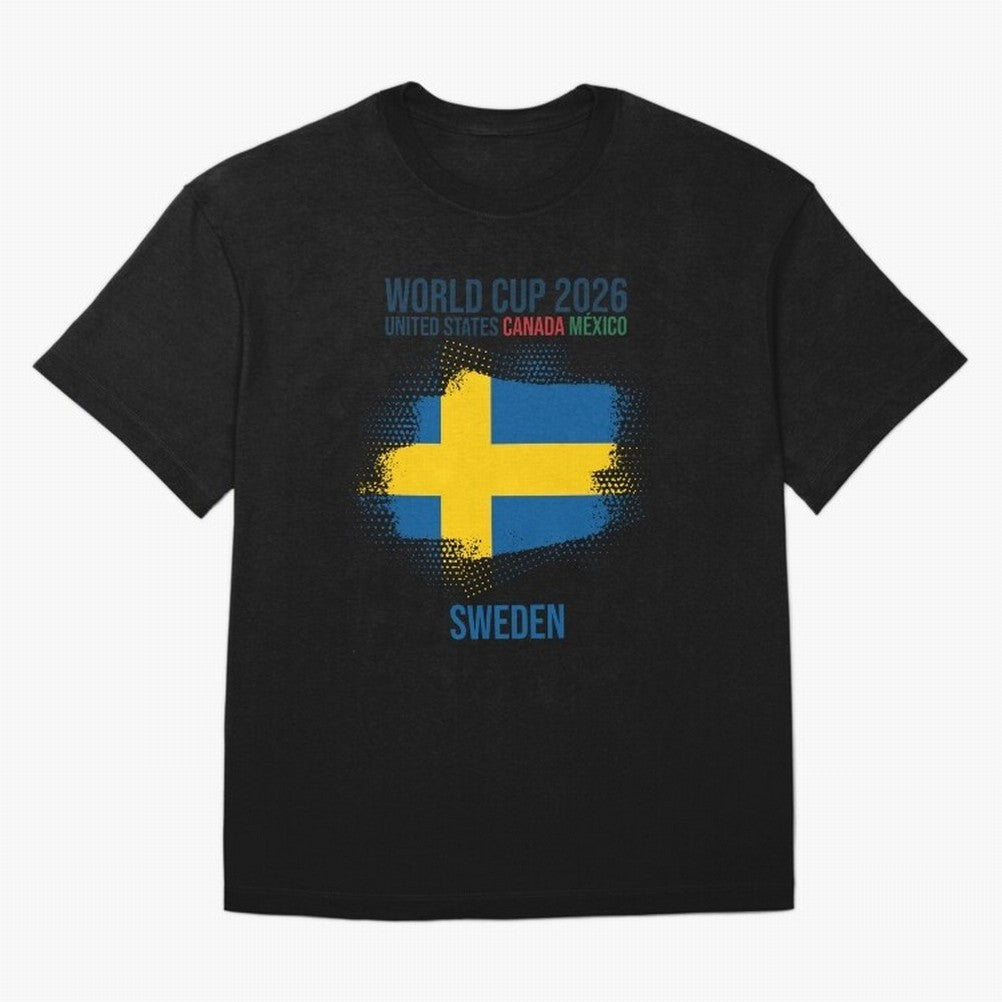 SWEDEN WORLD CUP 2026 Oversized T-Shirt Make Every Kick Count in FIFA World Cup 2026 Spirit, Connected to France, CR7, Soccer Culture, Superstar Moments, National Team Dreams and Competitive Fire; Perfect for Fans, Collectors, Family Gatherings,