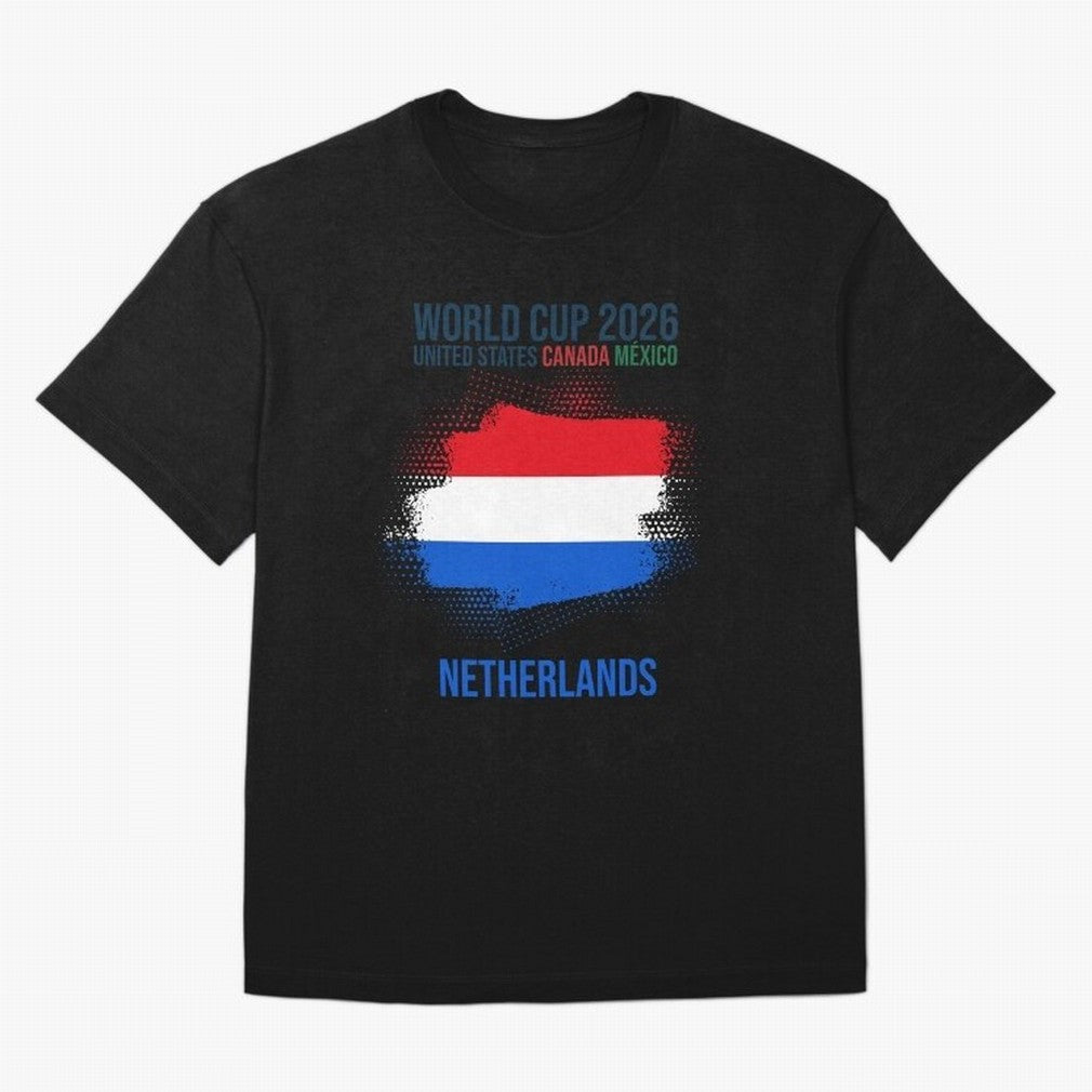 NETHERLANDS WORLD CUP 2026 Oversized T-Shirt Make Your Look Match FIFA World Cup 2026 Group Stage Inspired by Mbappe and Neymar, Argentina and Brazil Energy, Soccer Culture, Superstar Moments, National Team Dreams and Competitive Fire; Made for Die