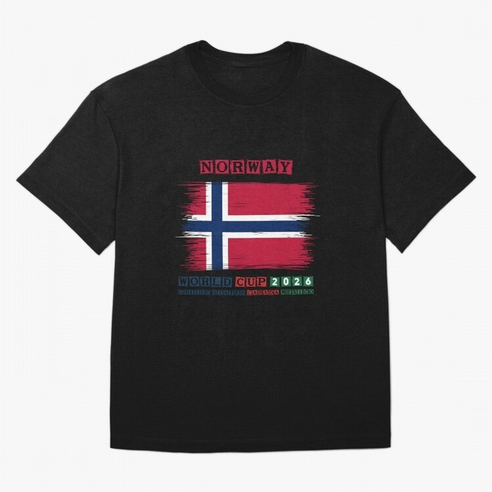 NORWAY WORLD CUP 2026 Oversized T-Shirt Fuel Your Fan Pride for FIFA World Cup 2026 Group Stage for Fans of Haaland and Brazil, Bringing Global Supporter Spirit, Legendary Goals, National Colors and Tournament Celebration; Created for Match Day