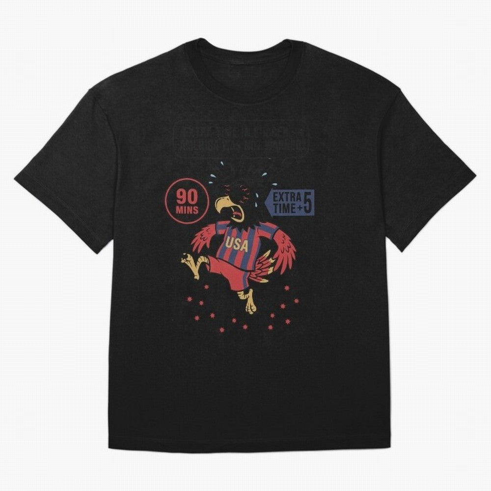 Extra Time ¡ª America Was Not Warned V1 Oversized T-Shirt Share the Excitement of FIFA World Cup 2026 Group Stage Celebrating Messi, Spain and Netherlands Energy, Supporter Pride, Iconic Celebrations, Legendary Names and Global Match Day Energy;