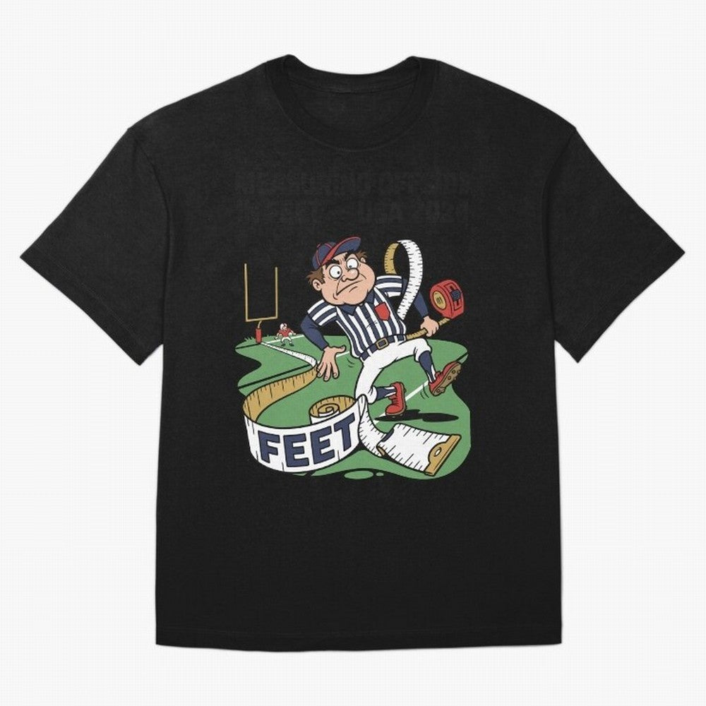 Measuring Offside in Feet ¡ª USA 2026 V2 Oversized T-Shirt Discover Global Football Passion for FIFA World Cup 2026 USA Canada Mexico, Filled with Cristiano Ronaldo, Haaland and CR7, France and Portugal, Sports Nostalgia, International Competition,