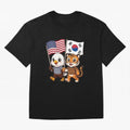 The American eagle and its friend the South Korean tiger Oversized T-Shirt Mark Global Football Passion for FIFA World Cup 2026 Group Stage, Connected to Messi, Argentina, Tournament Hype, Historic Matchups, Family Viewing Parties and Global Sports