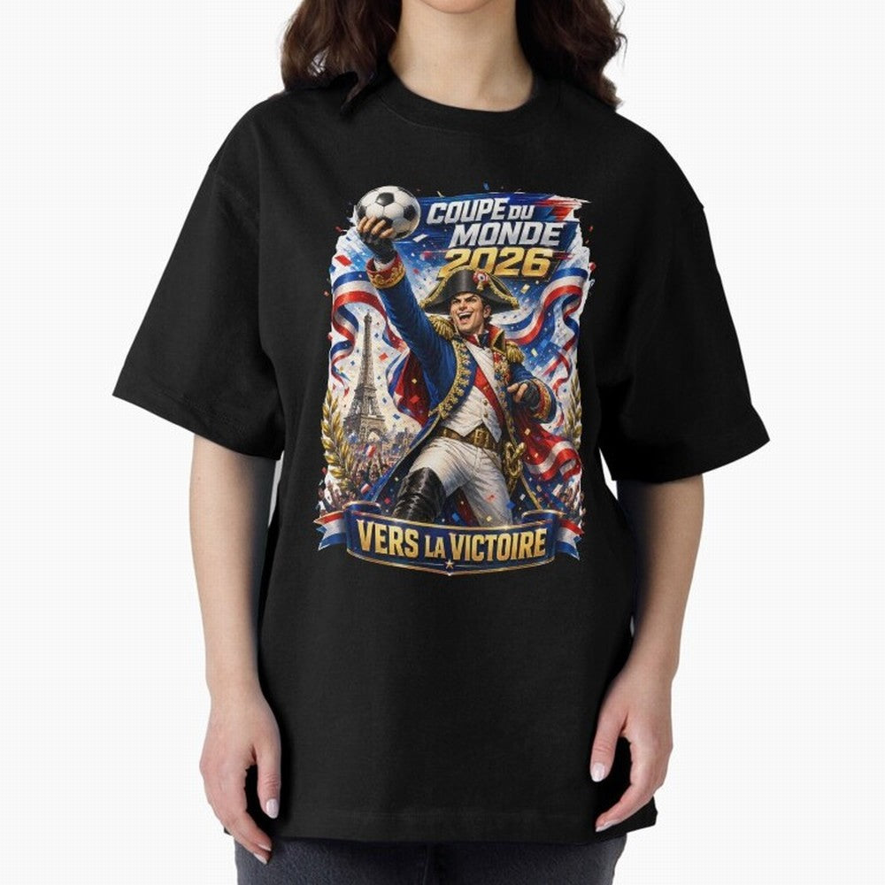 France World Cup 2026 Victory Oversized T-Shirt Honor Football Greatness during FIFA World Cup 2026 Made for Cristiano Ronaldo, Haaland and CR7, Spain Energy, Tournament Hype, Historic Matchups, Family Viewing Parties and Global Sports Pride;