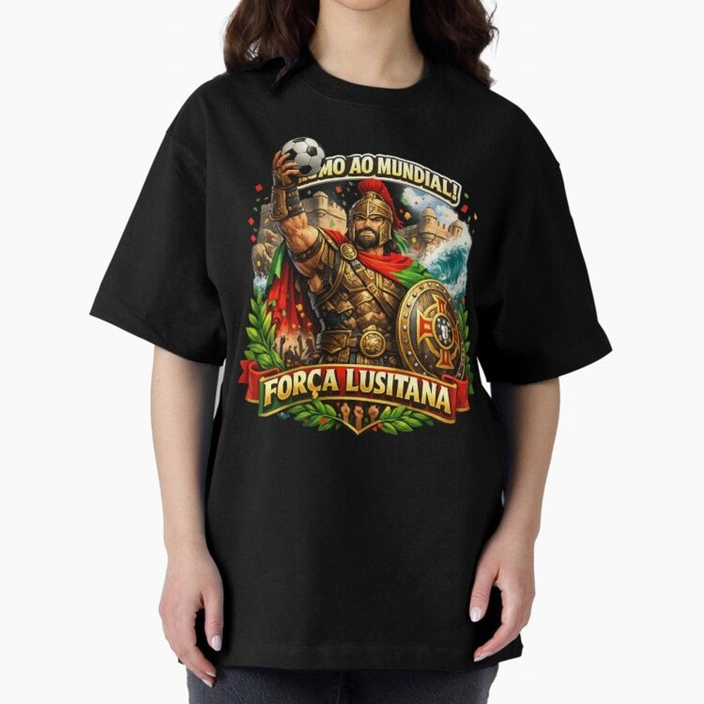 Portugal Rooster World Cup 2026 Fan Art Oversized T-Shirt Represent FIFA World Cup 2026 USA Canada Mexico Driven by Mbappe and Neymar, Spain Energy, Game Day Rituals, Football Legends, Country Pride and the Road to the Final; Ideal for Fans Who