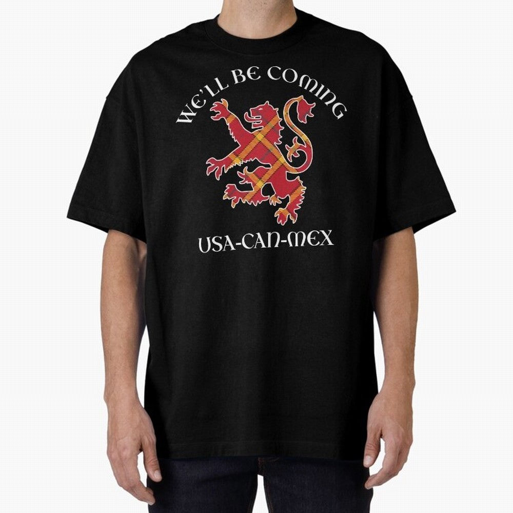 Scotland on Tour WC 2026 Oversized T-Shirt Spotlight FIFA World Cup 2026 Group Stage for Fans of Mbappe and Portugal, Bringing Stadium Memories, Football Loyalty, International Chants and Championship Tradition; Made for Die Hard Supporters, Soccer