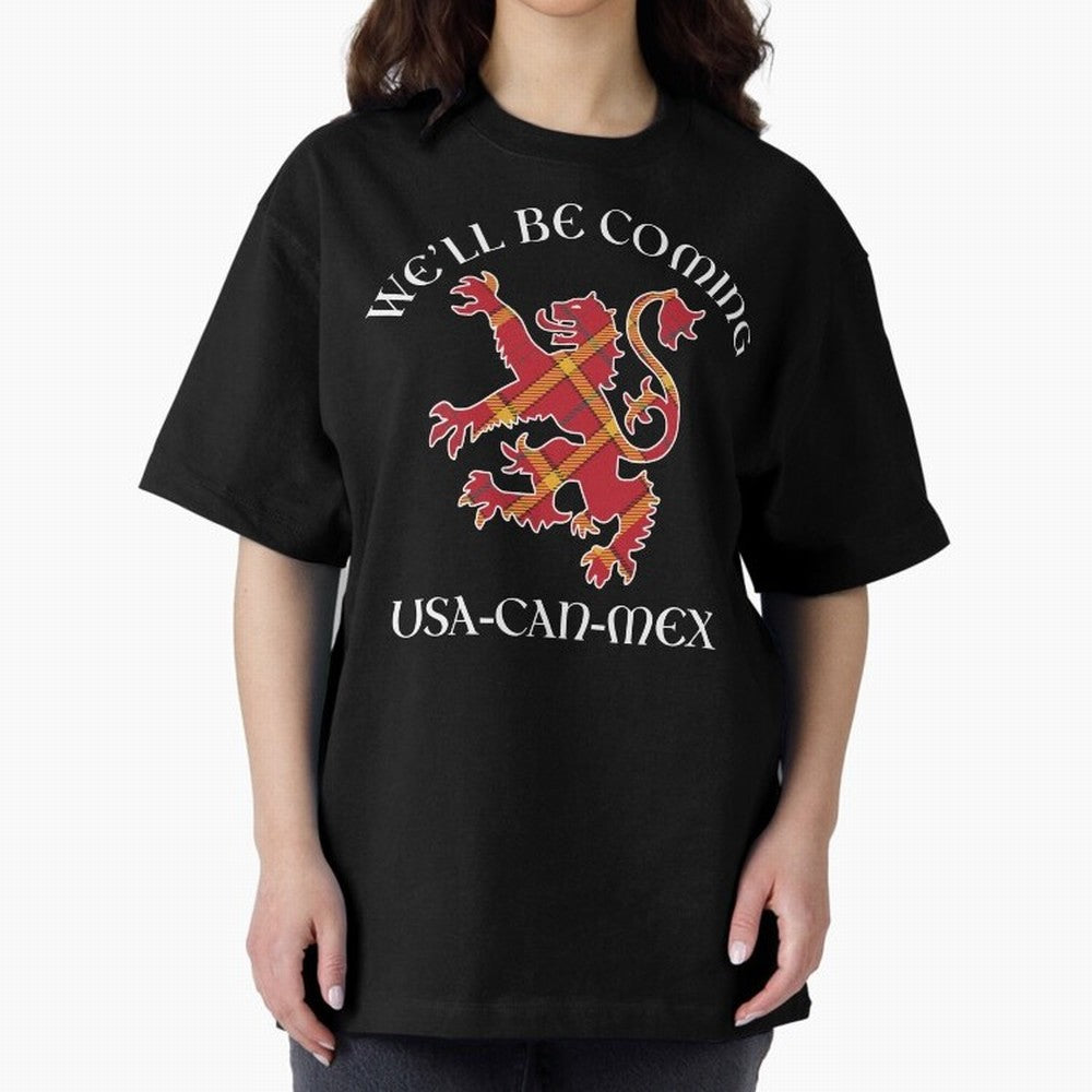 Scotland on Tour WC 2026 Oversized T-Shirt Spotlight FIFA World Cup 2026 Group Stage for Fans of Mbappe and Portugal, Bringing Stadium Memories, Football Loyalty, International Chants and Championship Tradition; Made for Die Hard Supporters, Soccer