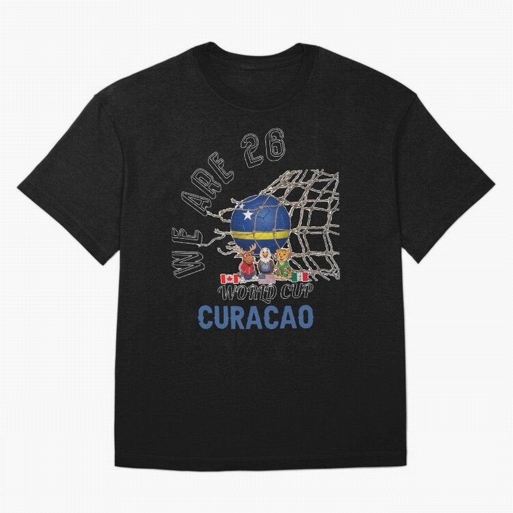 World cup 26 - Curacao Oversized T-Shirt Turn Every Weekend Toward Match Day Hype around FIFA World Cup 2026 USA Canada Mexico, Mbappe, Argentina, Football History, Final Match Energy, Crowd Noise and Once in a Lifetime Moments; Built for