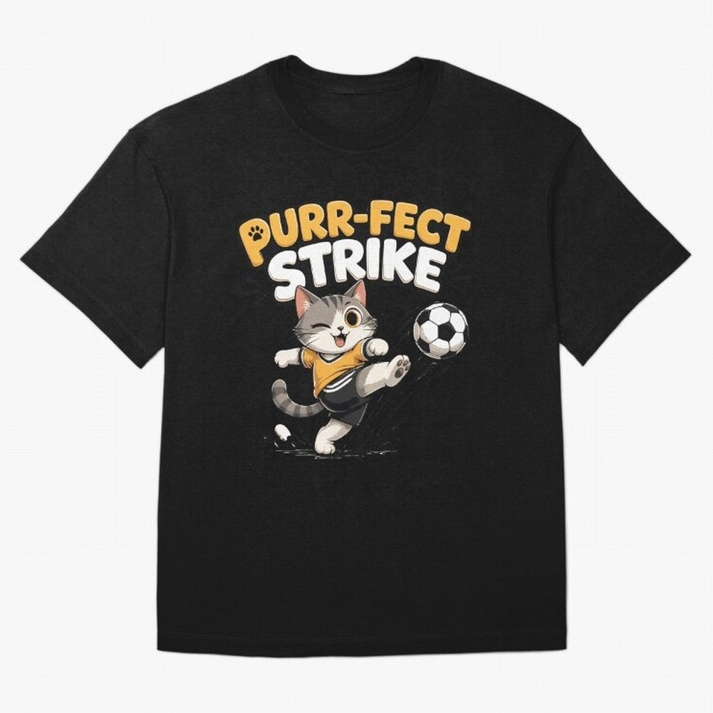 Purr-fect Strike Oversized T-Shirt Stand with FIFA World Cup 2026 Group Stage for Fans of CR7 and Messi and England and Germany, Bringing Game Day Rituals, Football Legends, Country Pride and the Road to the Final; Made for Collectors Who Enjoy