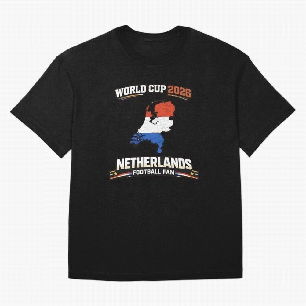 Netherlands Football Fan World Cup 2026 - Dutch Map Vintage Art Oversized T-Shirt Support the Legends of FIFA World Cup 2026 Group Stage for Fans of Messi and Spain and Netherlands, Bringing Match Day Excitement, Supporter Culture, Golden Goals and