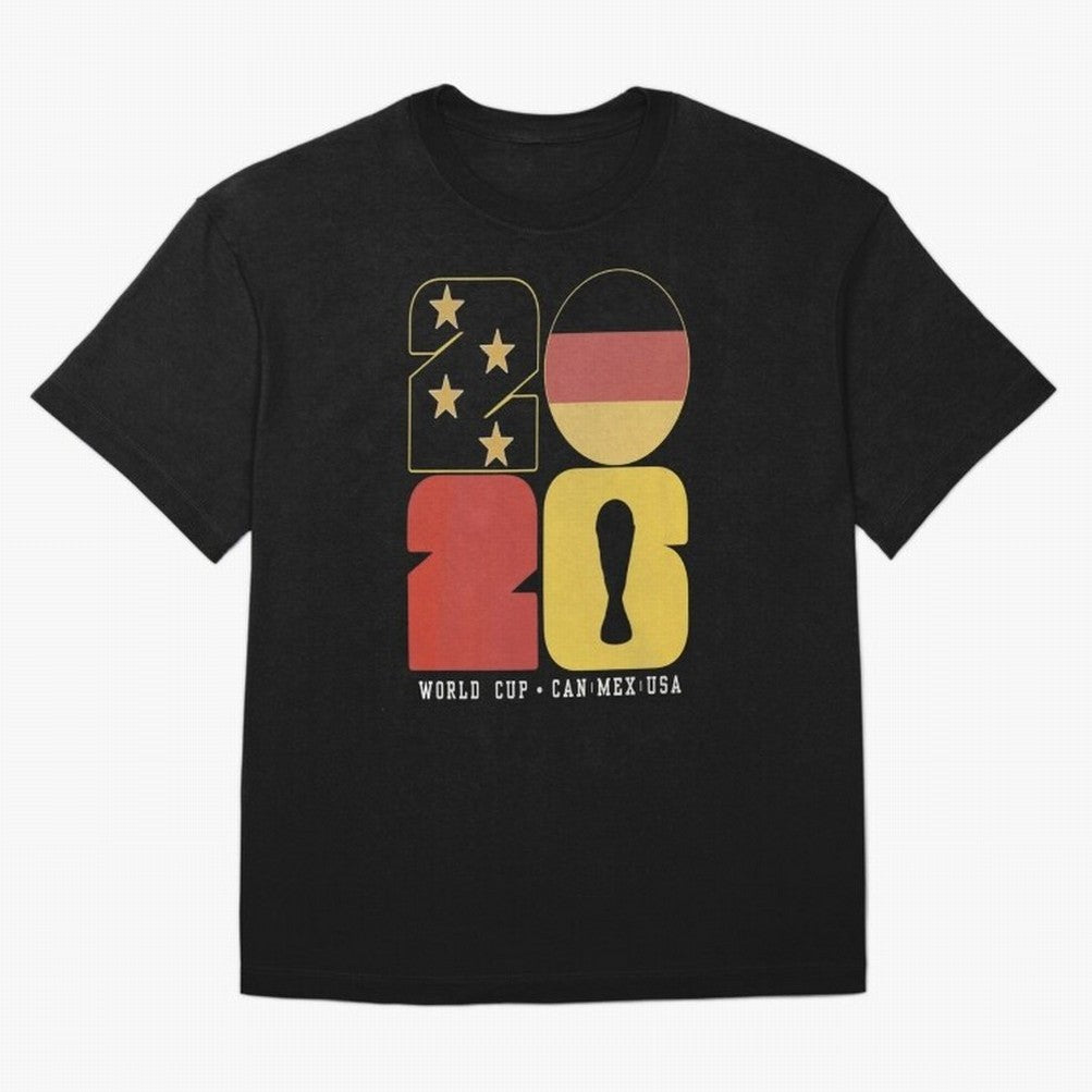 Germany Football World Cup 2026 - Die Mannschaft Retro Typography Oversized T-Shirt Fuel the Hype around Global Football Passion for FIFA World Cup 2026, Made for Messi and Cristiano Ronaldo, England and Germany, Fan Favorite Moments, National Team