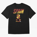 Spain Football World Cup 2026 - La Roja Stars Loading Oversized T-Shirt Feel the Roar of FIFA World Cup 2026 Group Stage Driven by Messi, CR7 and Mbappe, Portugal, Spain and Germany Energy, Vintage Soccer Flavor, Modern Football Stars, National