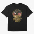 Germany Soccer World Cup 2026 Glitter Style Fan Art Oversized T-Shirt Celebrate National Team Dreams in FIFA World Cup 2026 for Fans of CR7 and Spain and Netherlands, Bringing Football Passion, Legendary Performances, Festival Vibes and Supporter