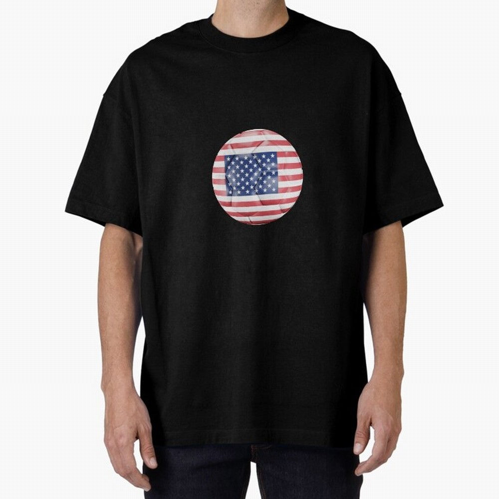 United States Soccer Oversized T-Shirt Honor Champions and Dreams in Global Football Passion for FIFA World Cup 2026, Inspired by Cristiano Ronaldo, Haaland and CR7, Spain and Netherlands, Stadium Chants, National Pride, Trophy Dreams and